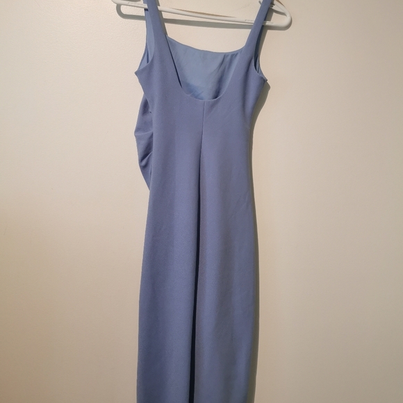 Bec & bridge blu minimalist S4 stretchy made in Australia Karina tuck midi dress - Picture 7 of 9